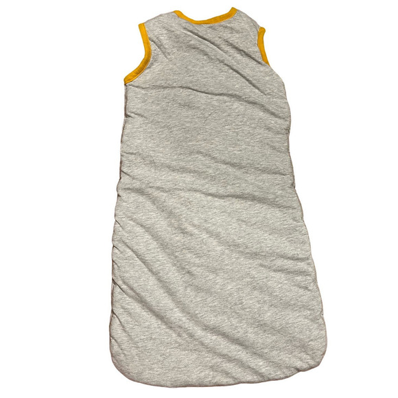 Malabar Baby Sleep Sack Gray and Yellow Organic Cotton Size Small 0-6 Months - Picture 2 of 4